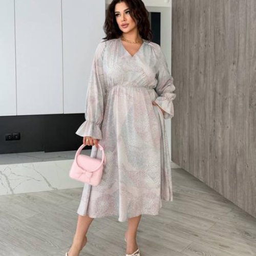 Платье Adam&Eva (50-60) 246 l.grey (деми) Adam&Eva 246 l.grey