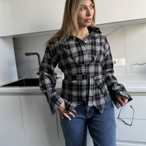 Рубашка Adam&Eva (42-48) 283 black (деми) Adam&Eva 283 black