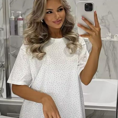 Футболка Elena&Vika (52-56) 26001 white (лето) Elena&Vika 26001 white