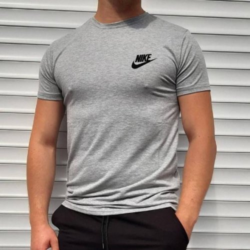 Футболка Sport style (M-2XL) 082 grey (лето) Sport style 082 grey