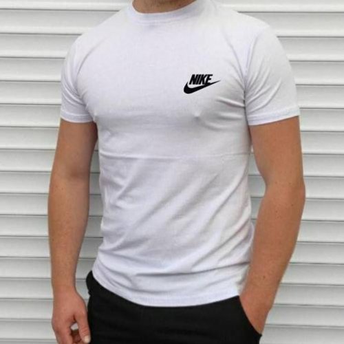 Футболка Sport style (M-2XL) 082 white (лето) Sport style 082 white