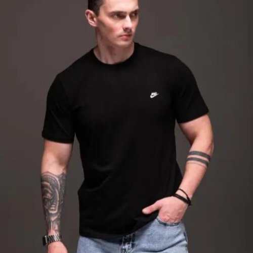 Футболка Sport style (M-2XL) 82 black (лето) Sport style 82 black
