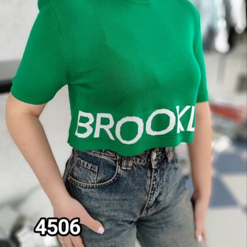 Топ MMC clothes (42-46) 4506 green (лето) MMC clothes 4506 green