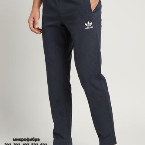 Штаны спорт Hous Of Timur (2XL-6XL) HT1019 navy (деми) Hous Of Timur HT1019 navy