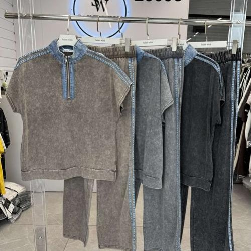 Костюм спорт DGMD (M-XL) 26095 grey (деми) DGMD 26095 grey