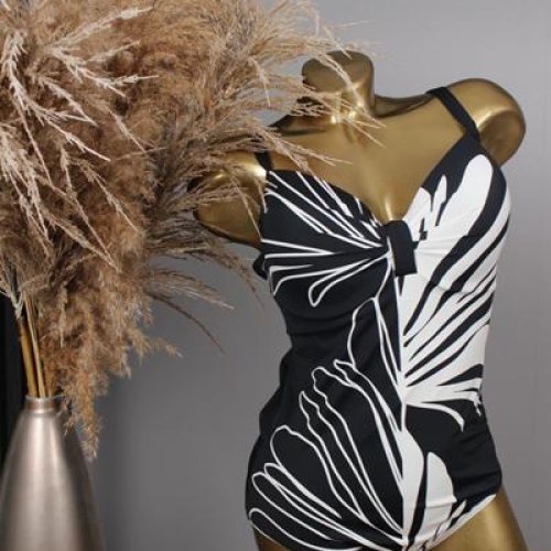 Купальник Sun&Sea (48-56) 26812 black-white (лето) Sun&Sea 26812 black-white