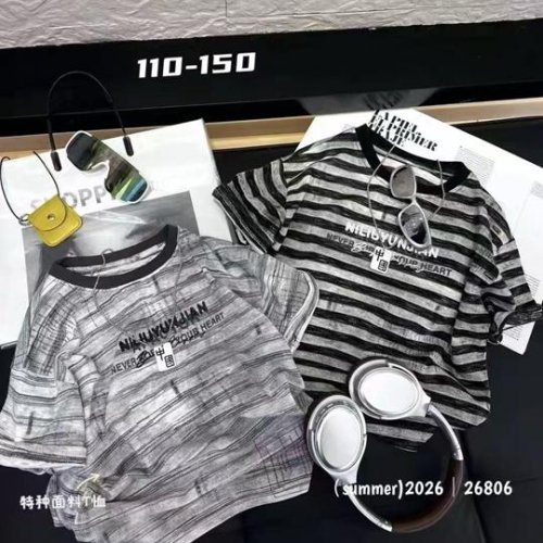 Футболка SunnyTot (110-150) 26806 grey (лето) SunnyTot 26806 grey