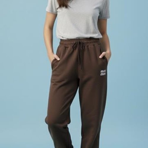 Штаны спорт Annet (S-L) AZ0187 brown (деми) Annet AZ0187 brown