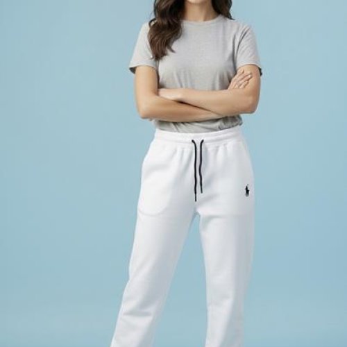 Штаны спорт Annet (S-L) AZ0188 white (деми) Annet AZ0188 white