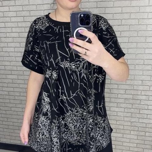 Футболка LeVisha (58-62) 25010 black (лето) LeVisha 25010 black