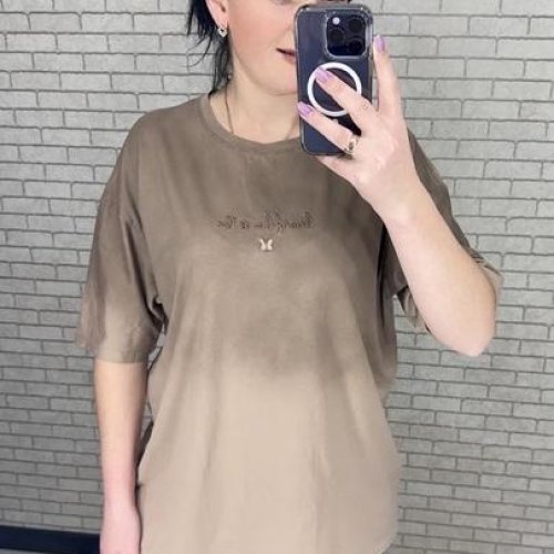 Футболка LeVisha (S-L) 250107 beige (лето) LeVisha 250107 beige