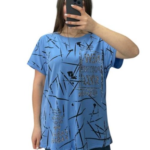Футболка LeVisha (L-2XL) 25313 l.blue (лето) LeVisha 25313 l.blue