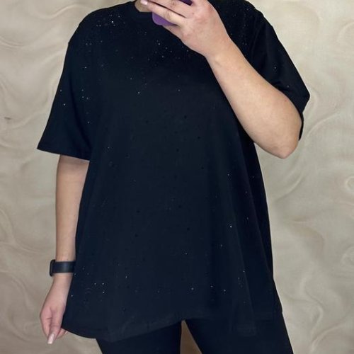 Футболка LeVisha (52-56) 26002 black (лето) LeVisha 26002 black