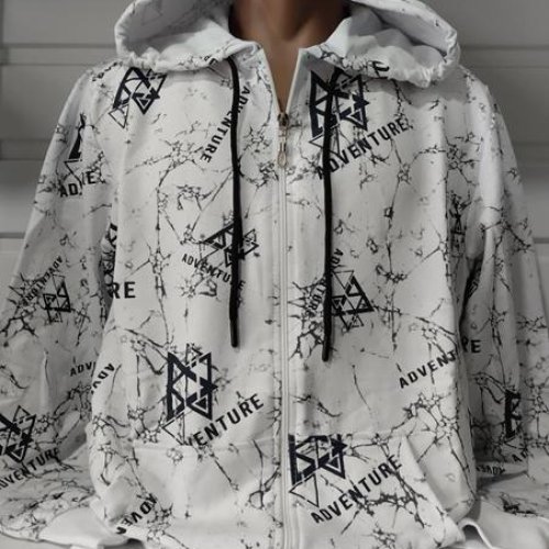 Кофта спорт Panda (S-2XL) 1462 white (деми) Panda 1462 white