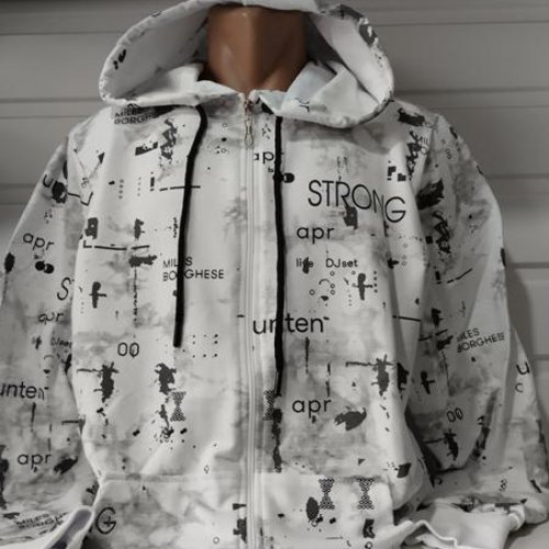 Кофта спорт Panda (S-2XL) 1464 white (деми) Panda 1464 white