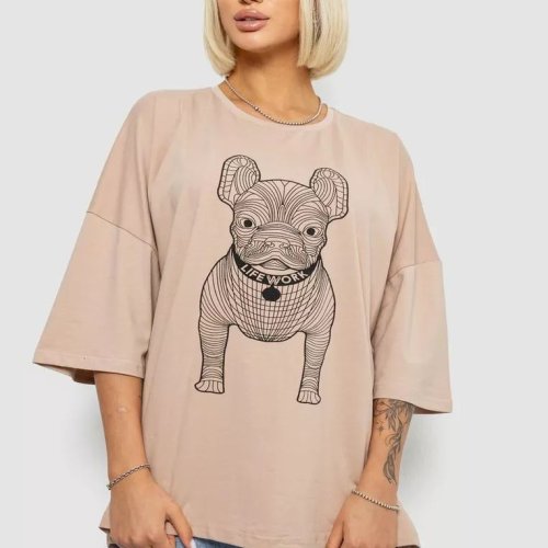 Футболка Seven Group (4XL-5XL) 3008 beige (лето) Seven Group 3008 beige