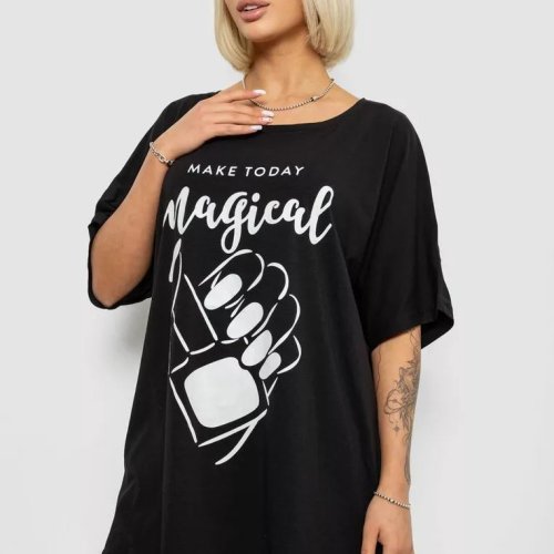 Футболка Seven Group (2XL-4XL) 6605 black (лето) Seven Group 6605 black