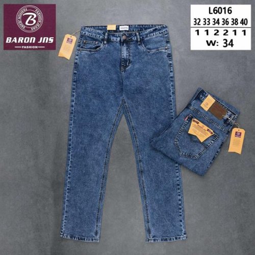 Джинсы Baron Jeans (32-40) L6016 blue (деми) Baron Jeans L6016 blue