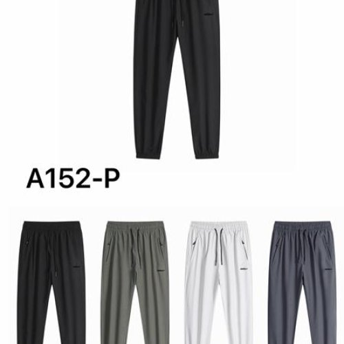 Штаны спорт LiOpt (M-3XL) A152P black (деми) LiOpt A152P black