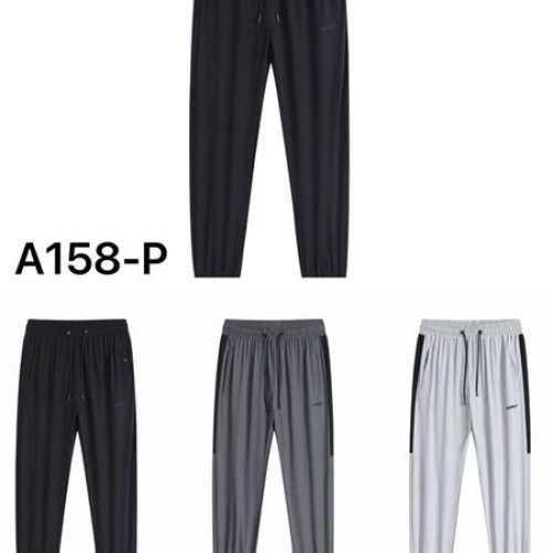 Штаны спорт LiOpt (M-3XL) A158P black (деми) LiOpt A158P black