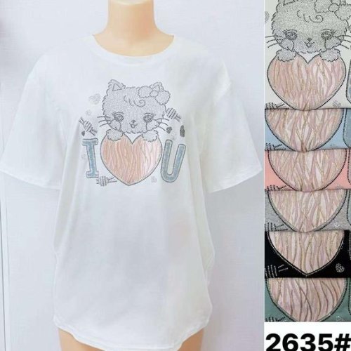 Футболка LiOpt (5XL-6XL) 2635 mix (лето) LiOpt 2635 mix