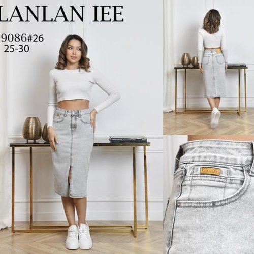 Юбка Lolo Blues (25-30) 9086 l.grey (лето) Lolo Blues 9086 l.grey