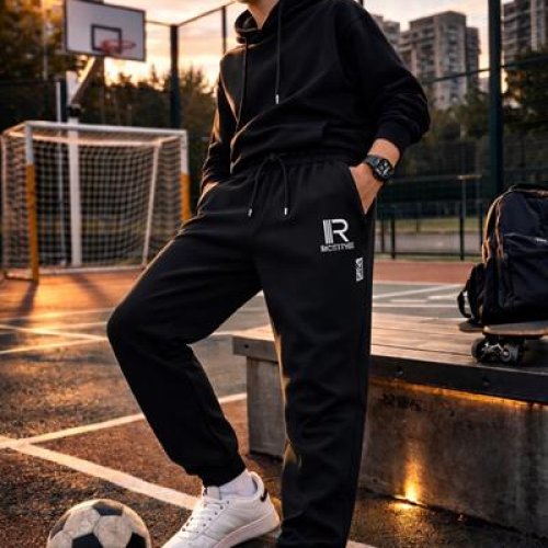 Штаны спорт Major (140-164) L909 black (деми) Major L909 black