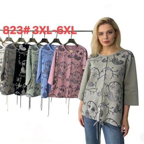 Свитер Monarlir (3XL-6XL) 823 grey (деми) Monarlir 823 grey
