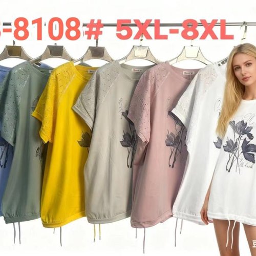 Футболка Monarlir (5XL-8XL) B8108 olive (лето) Monarlir B8108 olive