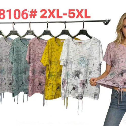 Футболка Monarlir (2XL-5XL) D8106 blue (лето) Monarlir D8106 blue