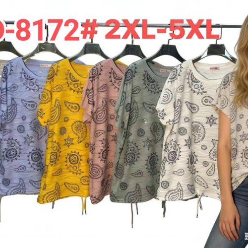 Футболка Monarlir (2XL-5XL) D8172 blue (лето) Monarlir D8172 blue