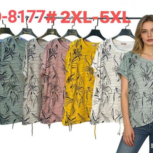 Футболка Monarlir (2XL-5XL) D8177 pink (лето) Monarlir D8177 pink
