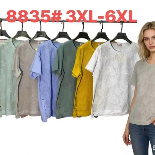 Футболка Monarlir (2XL-5XL) 8835 pink (лето) Monarlir 8835 pink