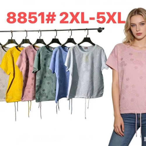 Футболка Monarlir (2XL-5XL) 8851 green (лето) Monarlir 8851 green
