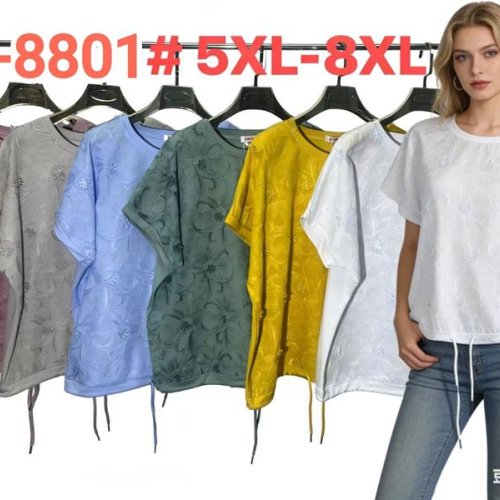 Футболка Monarlir (5XL-8XL) B8801 white (лето) Monarlir B8801 white