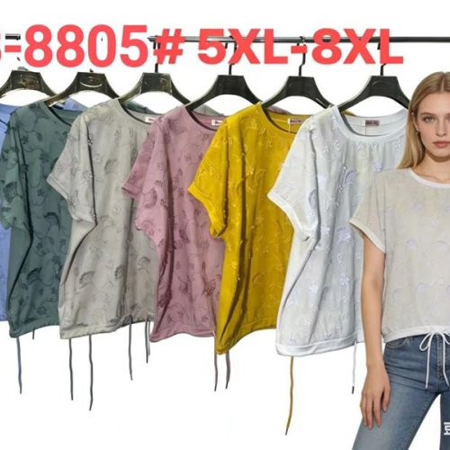 Футболка Monarlir (5XL-8XL) B8805 grey (лето) Monarlir B8805 grey