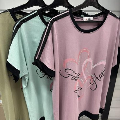 Футболка Aidin-шик шок (one size) 001 mint (лето) Aidin-шик шок 001 mint