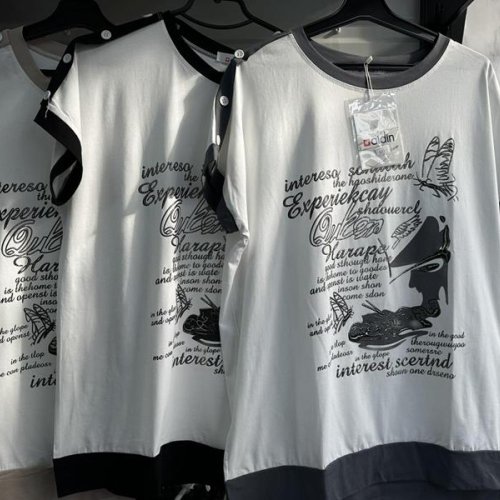 Футболка Aidin-шик шок (one size) 50 white-black (лето) Aidin-шик шок 50 white-black