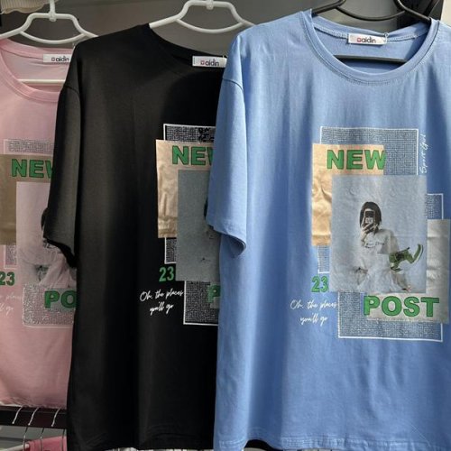 Футболка Aidin-шик шок (one size) 58 l.blue (лето) Aidin-шик шок 58 l.blue