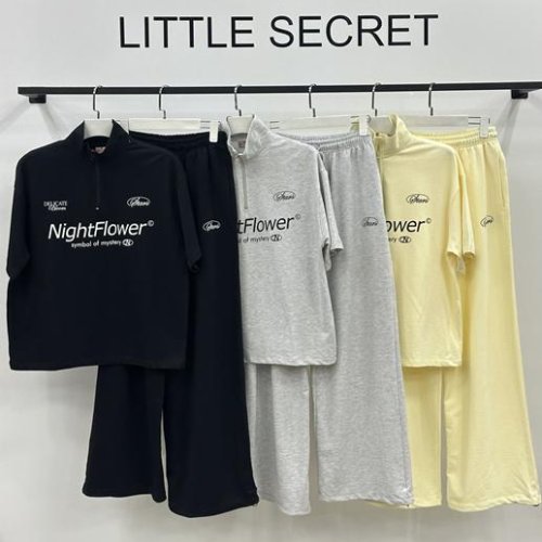 Костюм спорт Little Secret (S-L) 500466 black (лето) Little Secret 500466 black
