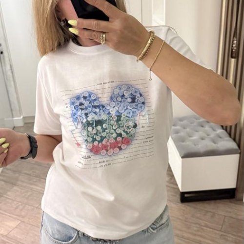 Футболка Lora (one size) LR1152 white (лето) Lora LR1152 white