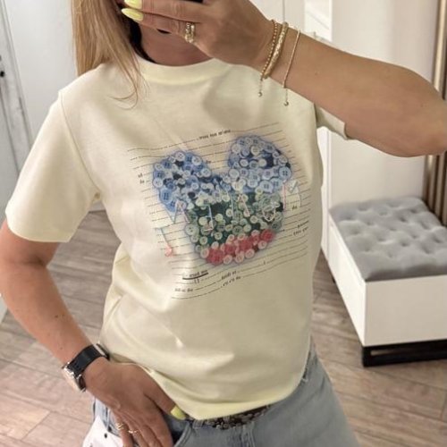 Футболка Lora (one size) LR1154 l.yellow (лето) Lora LR1154 l.yellow