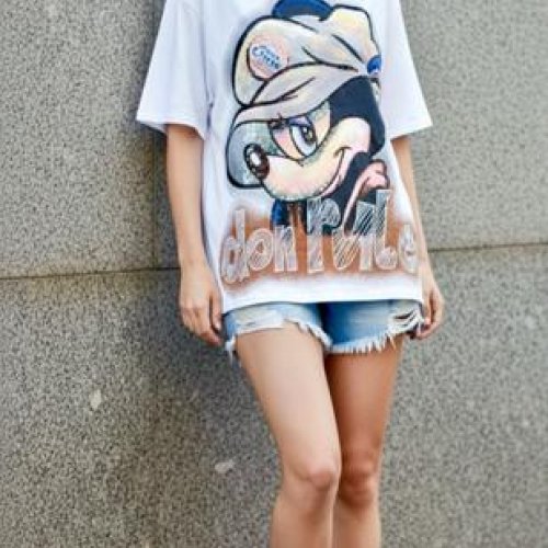 Футболка Lora (one size) LR1169 white (лето) Lora LR1169 white