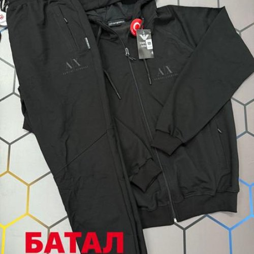 Костюм спорт Alex Clothes (2XL-6XL) 13555 black (деми) Alex Clothes 13555 black