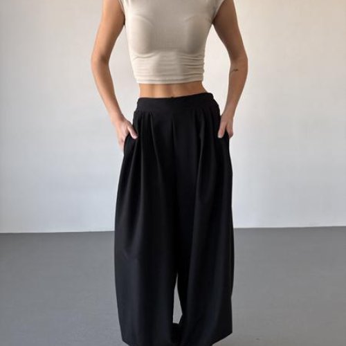 Штаны спорт Arina (42-48) 1710 black (деми) Arina 1710 black