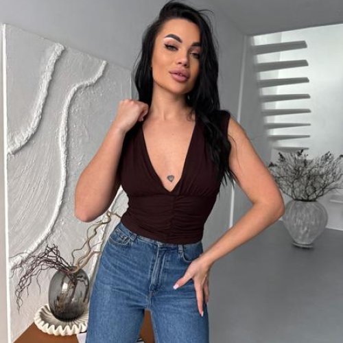 Топ Arina (42-48) 1711 brown (лето) Arina 1711 brown