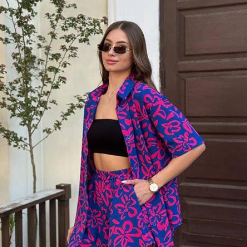 Костюм Arina (42-48) 2452 blue (лето) Arina 2452 blue