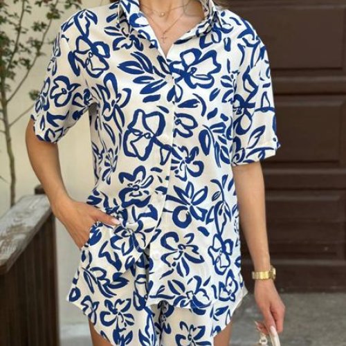 Костюм Arina (42-48) 2452 white-black (лето) Arina 2452 white-black