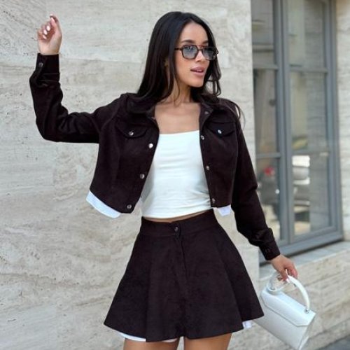 Костюм Arina (42-48) 2484 d.brown (лето) Arina 2484 d.brown