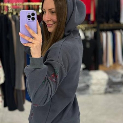 Батник Arina (XL-4XL) 2519 d.grey (деми) Arina 2519 d.grey